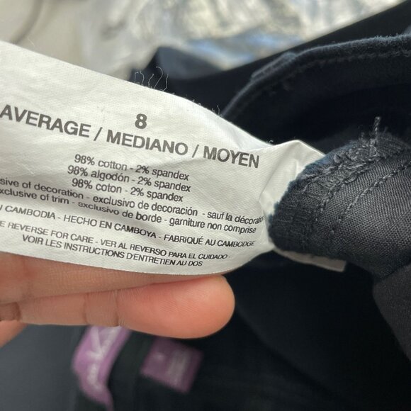 NEW Gloria Vanderbilt Women's 8 Amanda Slimming Jeans 31" Inseam Black - Picture 12 of 14